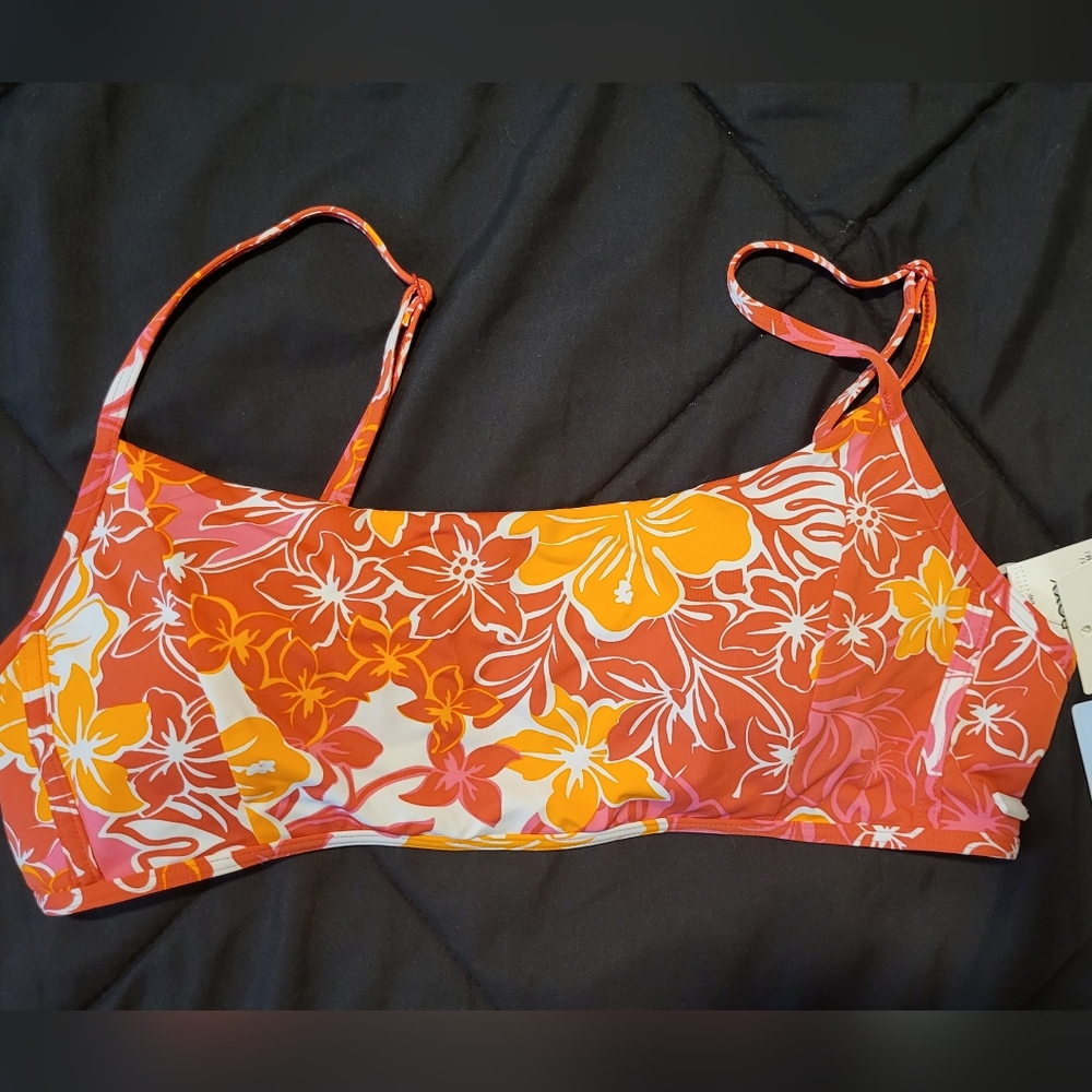 Roxy Vibrant Orange and Yellow Bandeau Intimates